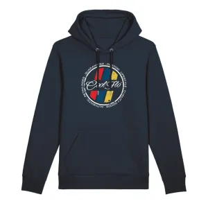 Retro Stripes Navy Hoody