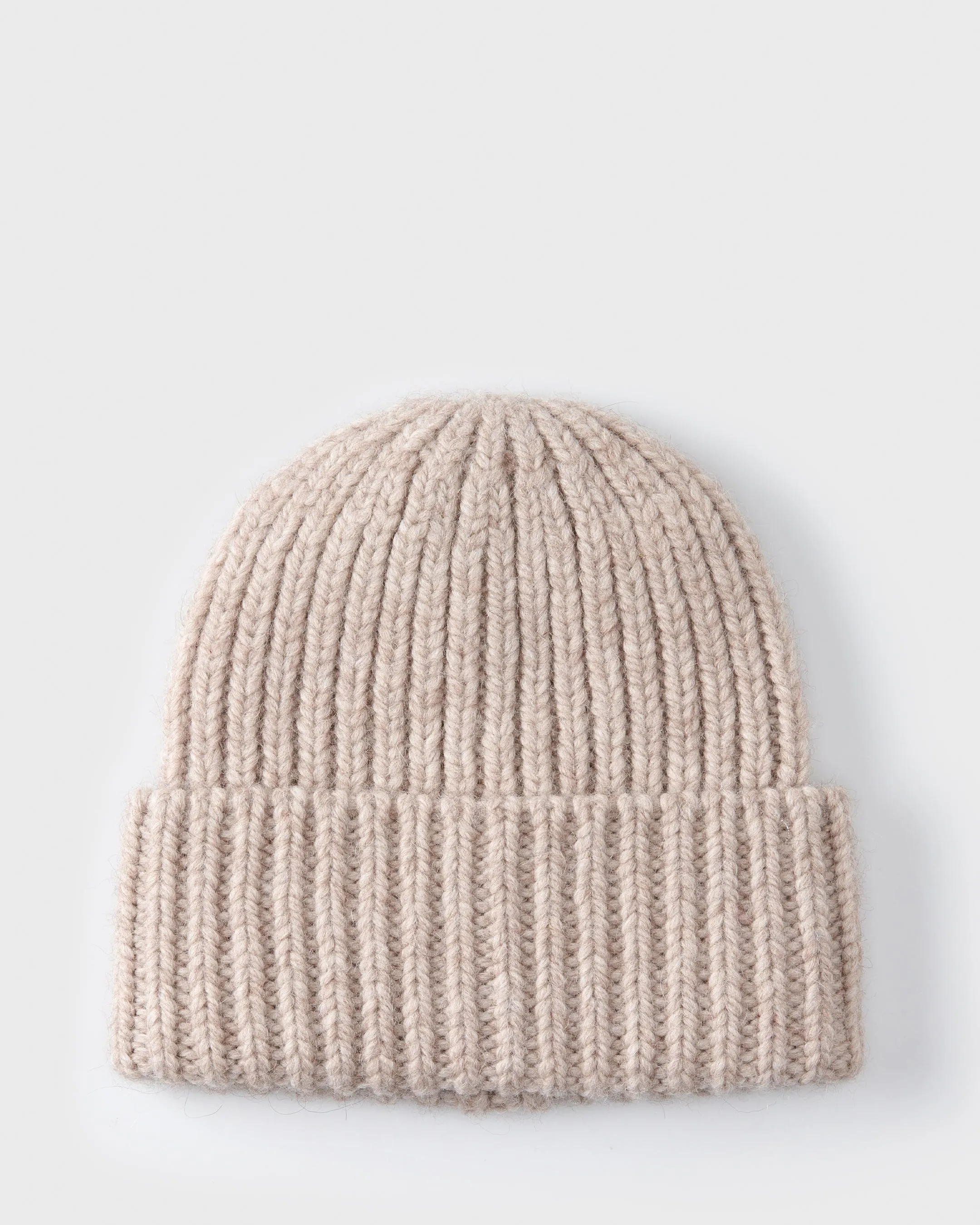 Rib Beanie Echos Sand