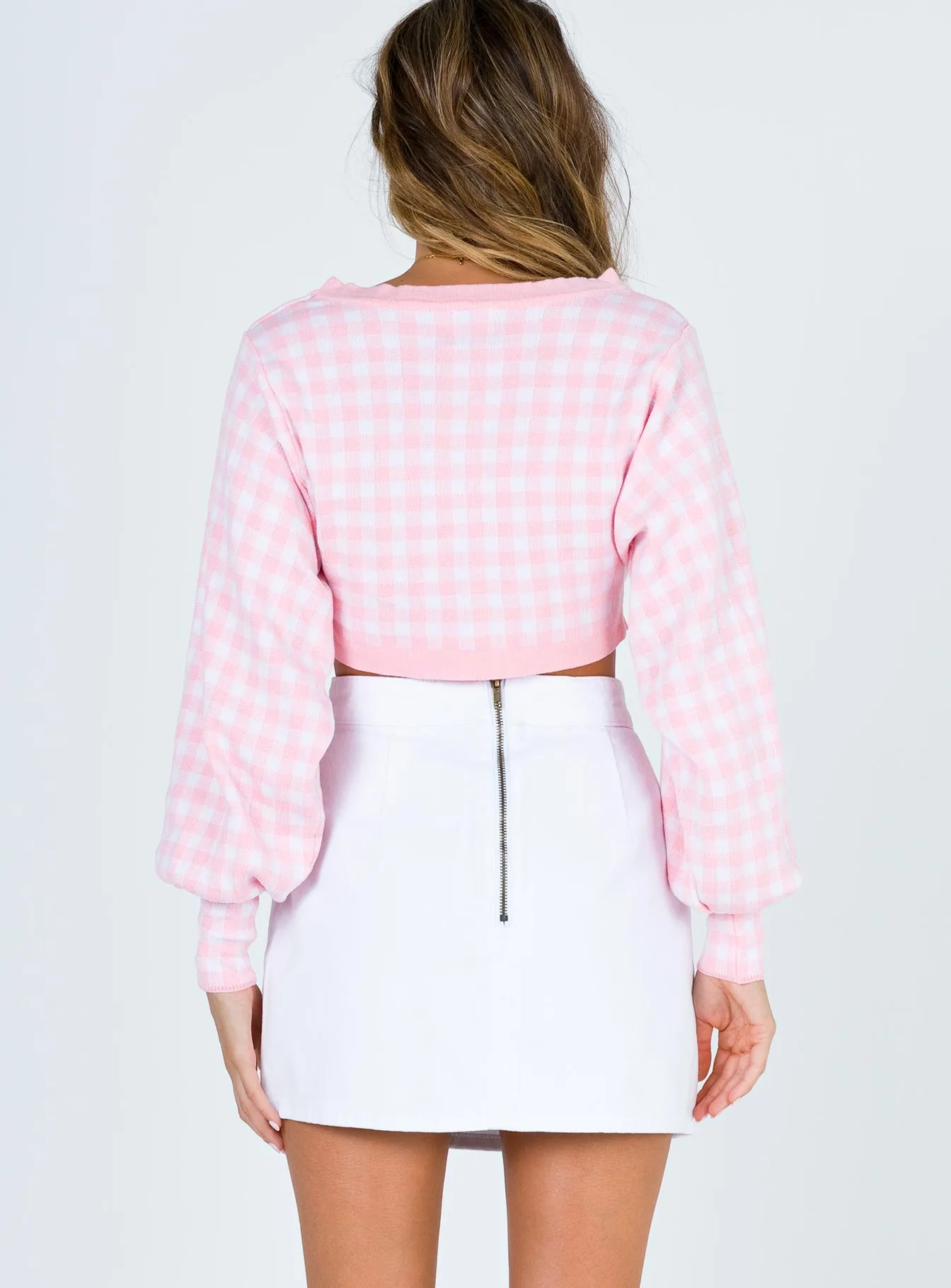 Rosalie Cropped Cardigan Pink