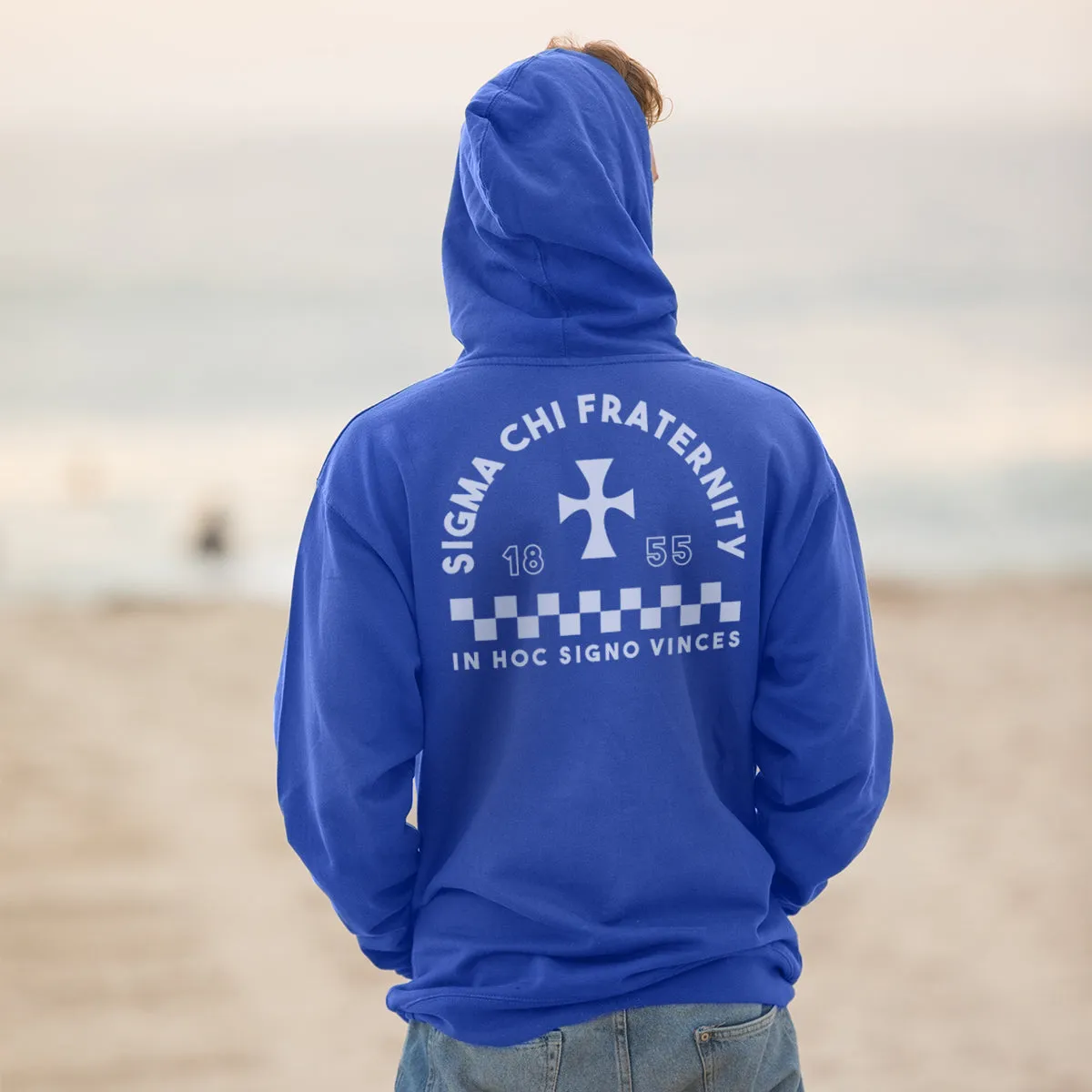 Sigma Chi Retro Block Graphic Hoodie