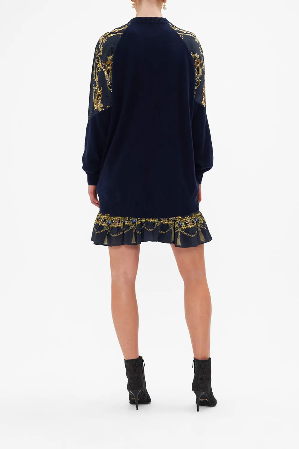 SILK SPLICED SHOULDER JUMPER MOONLIGHT MELODIES