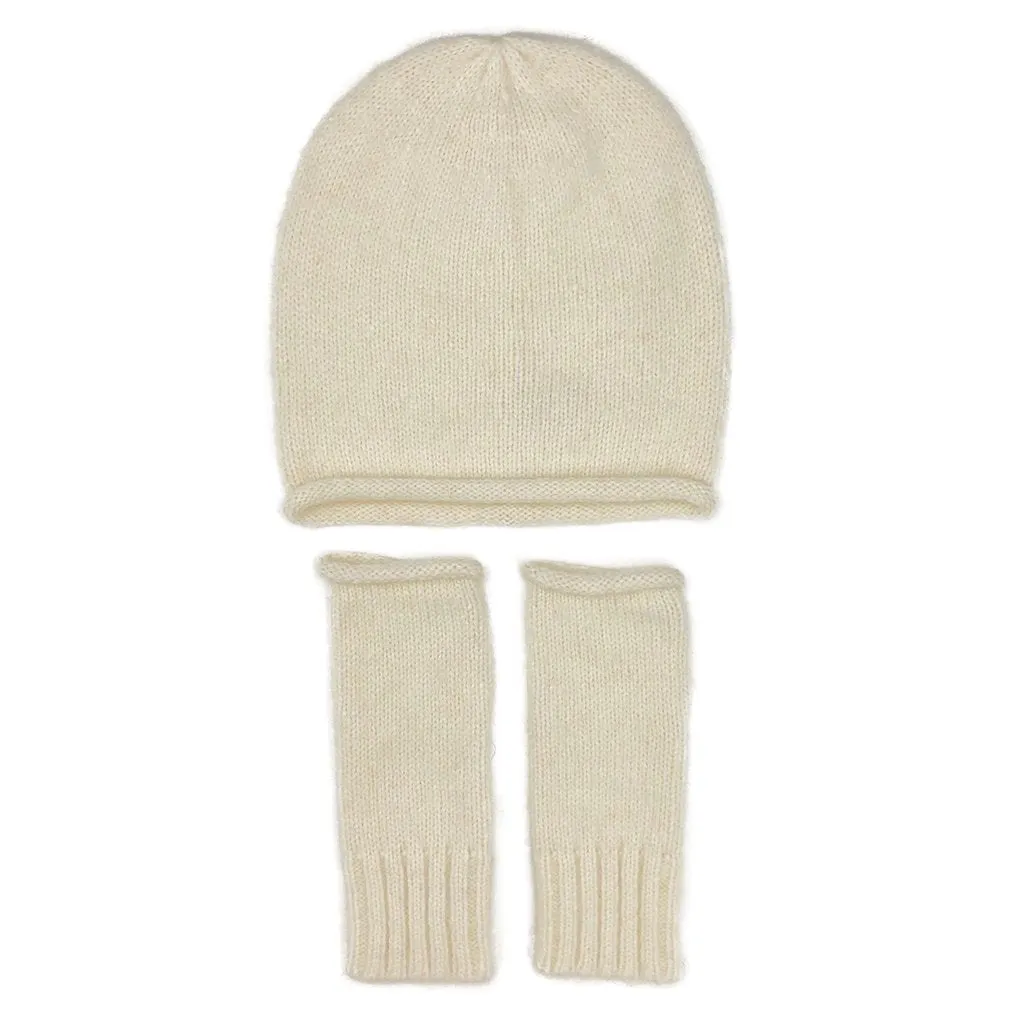 Snow Essential Knit Alpaca Beanie by SLATE   SALT