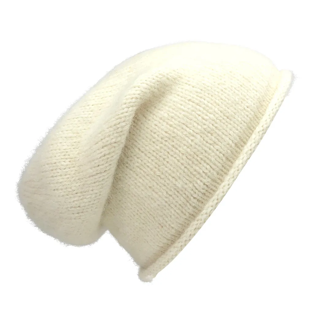 Snow Essential Knit Alpaca Beanie - Handmade, eco-friendly, fairtrade