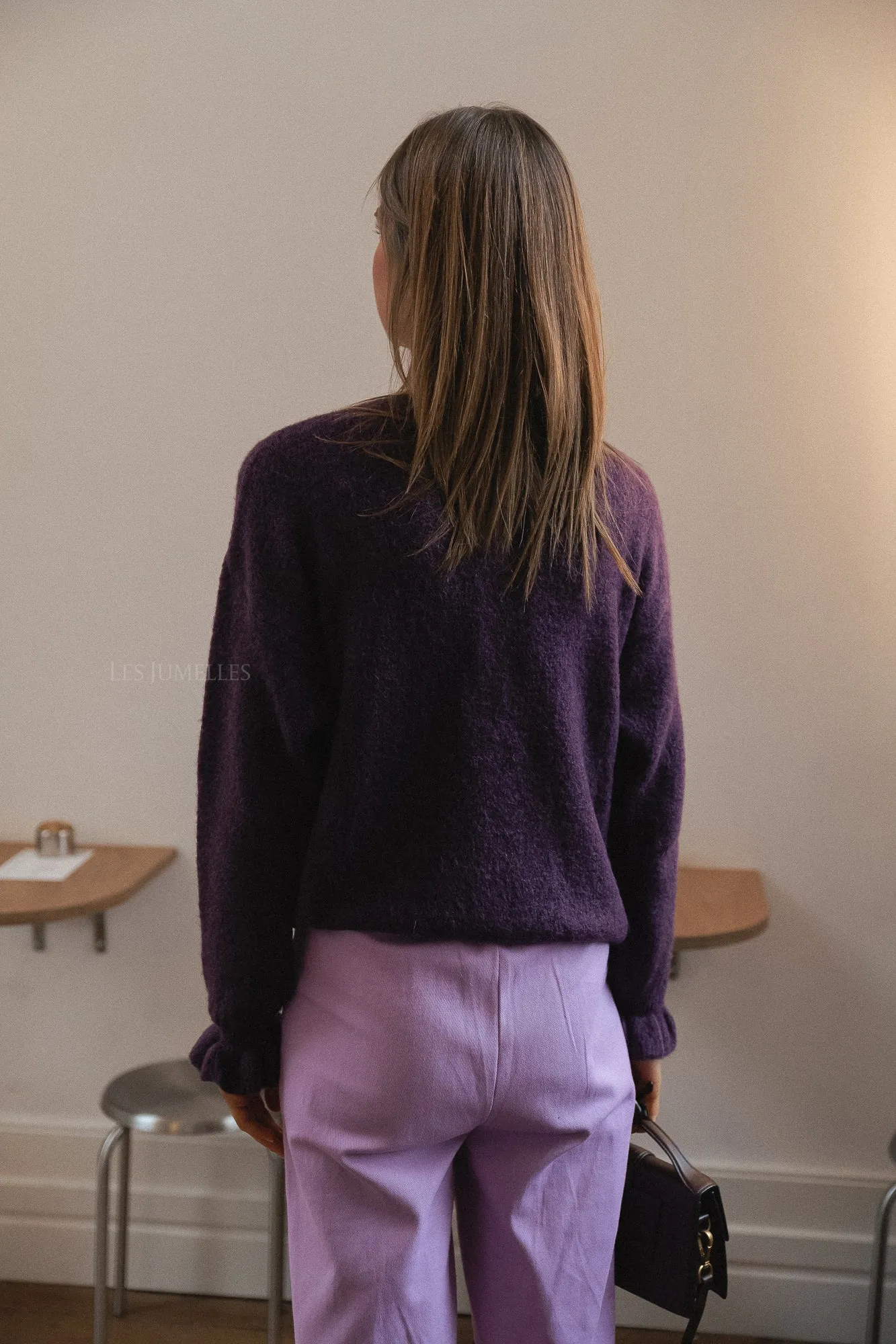 Sophia cardigan purple