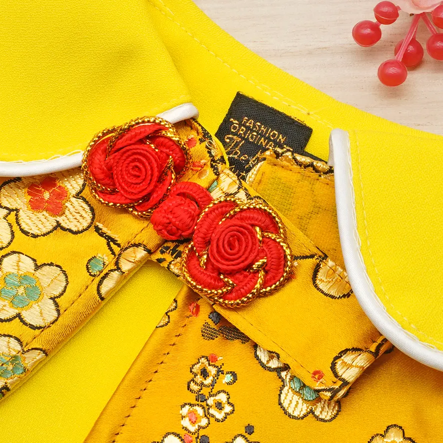 Spring Of Blossoms in Golden Yellow CNY Cape