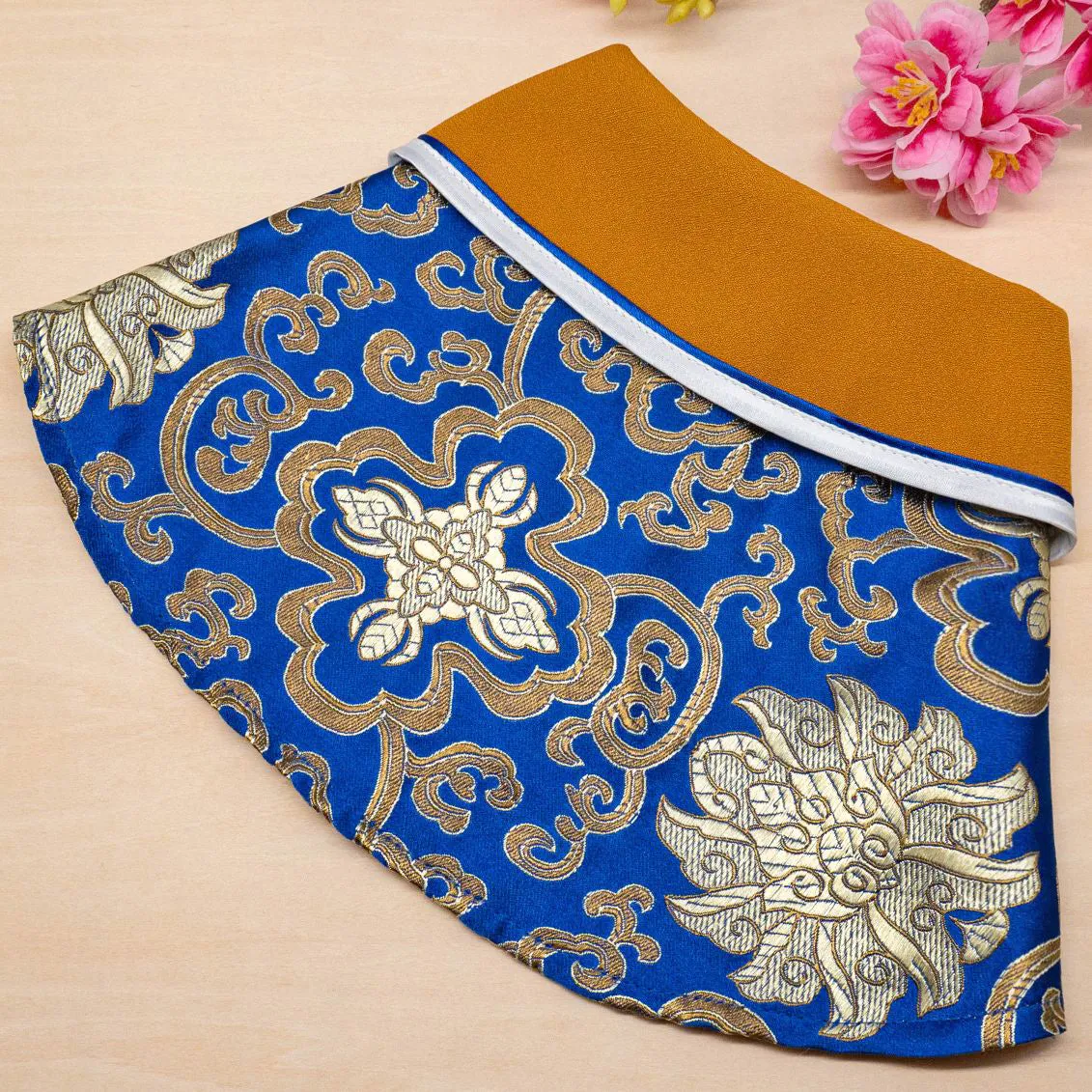 Spring Of Elegance in Medallion Egyptian Blue CNY Cape