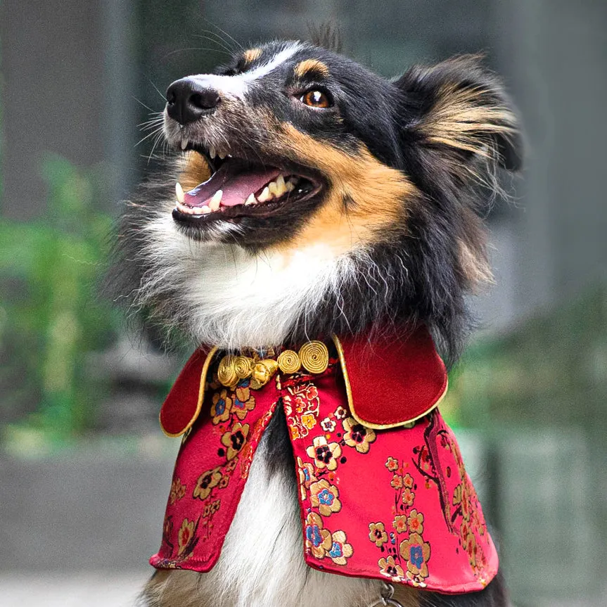 Spring Of Vitality in Garnet Gold Blossom CNY Cape