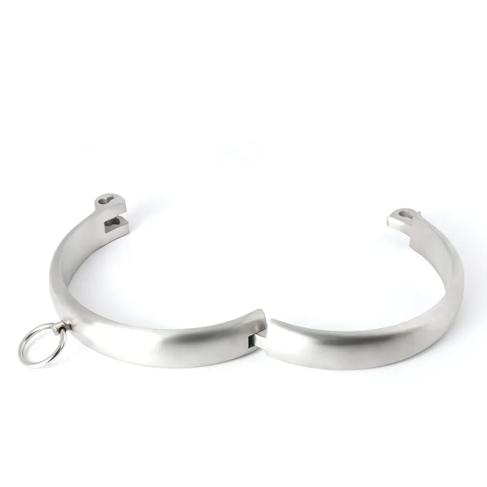 Stainless Steel Slave Collar with Ring - Male or Woman