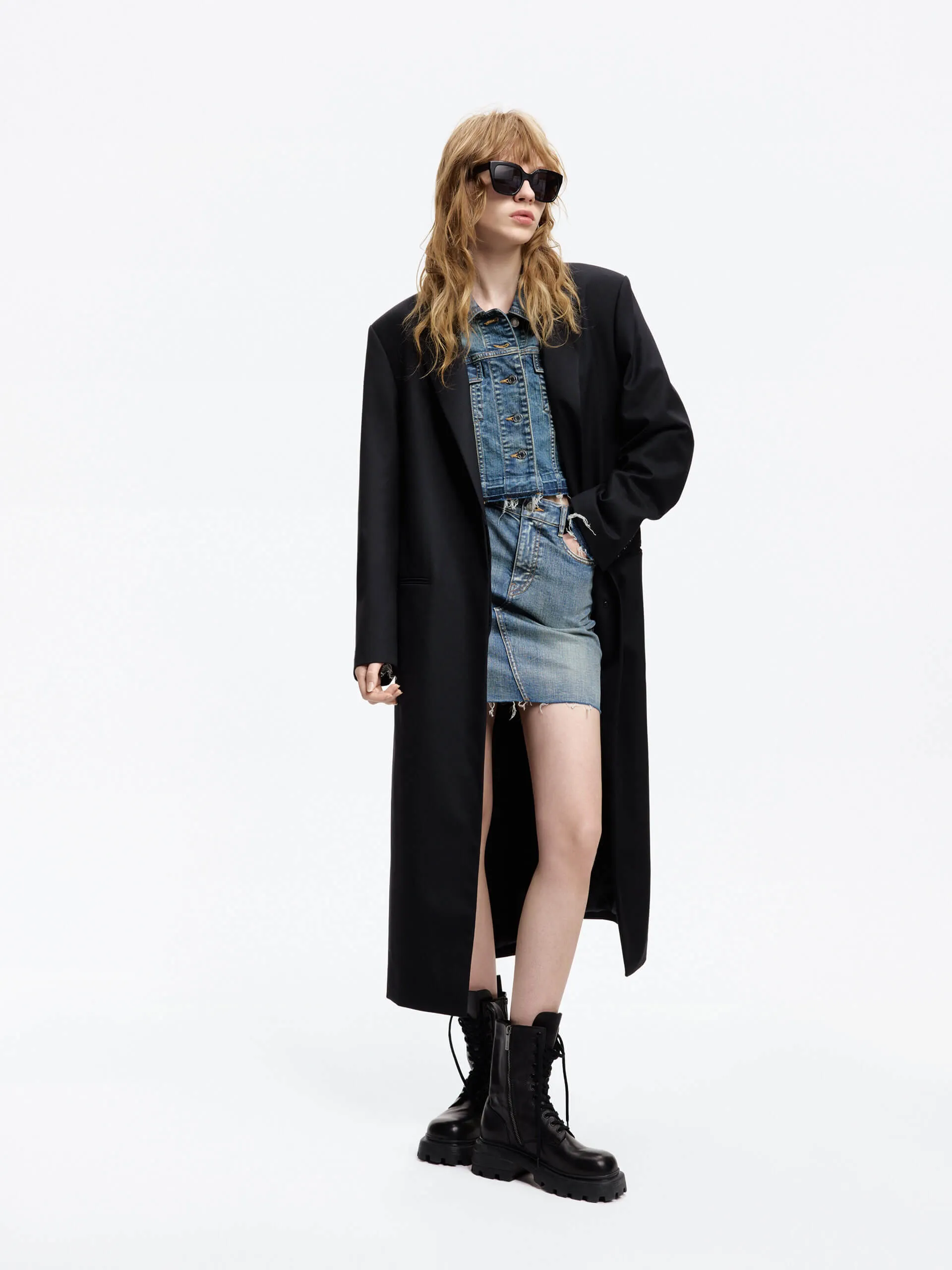 Straight Cut Blazer Coat