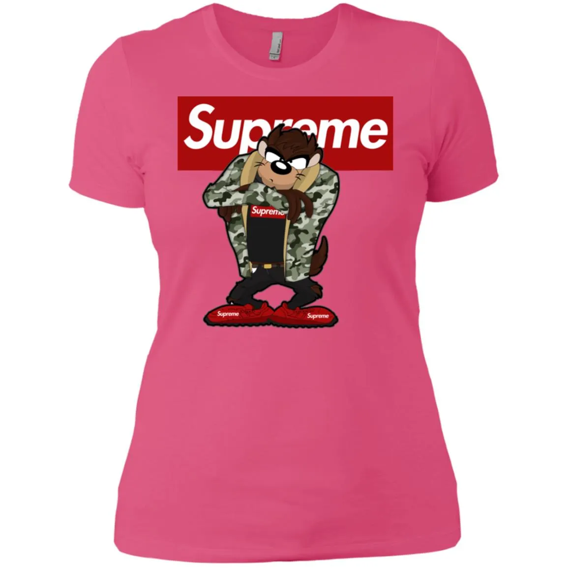 Supreme Hot Bear T-shirt Women Cotton T-Shirt