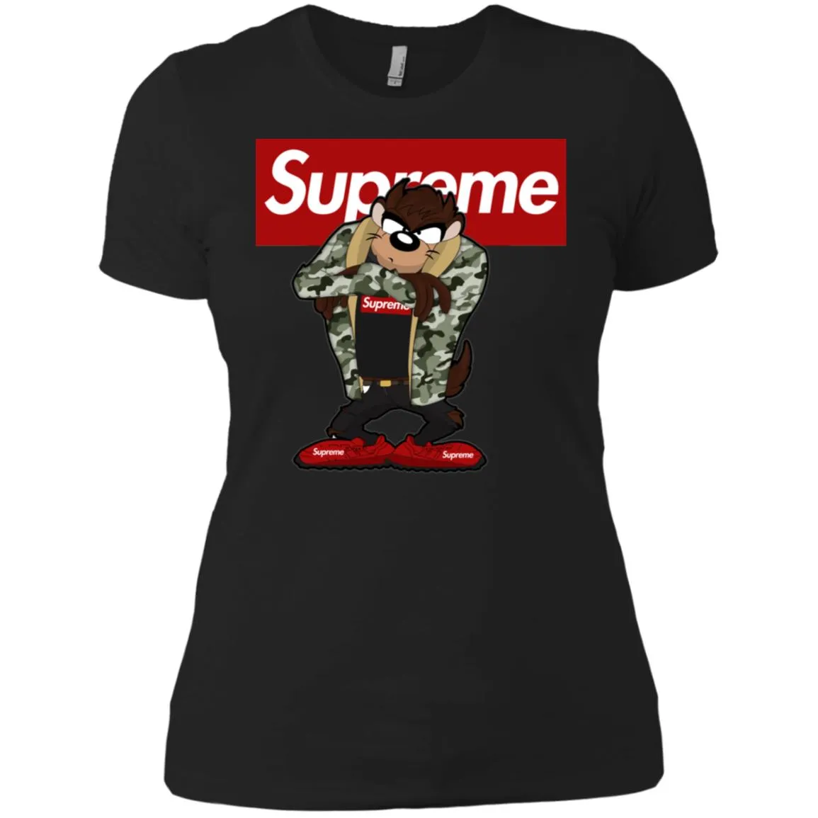 Supreme Hot Bear T-shirt Women Cotton T-Shirt