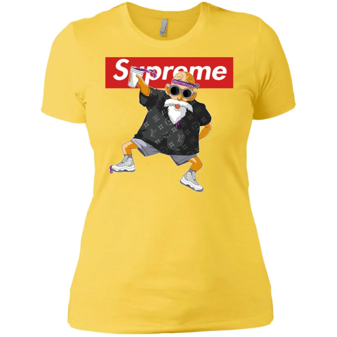 Supreme Kame Sennin Turtle Women Cotton T-Shirt