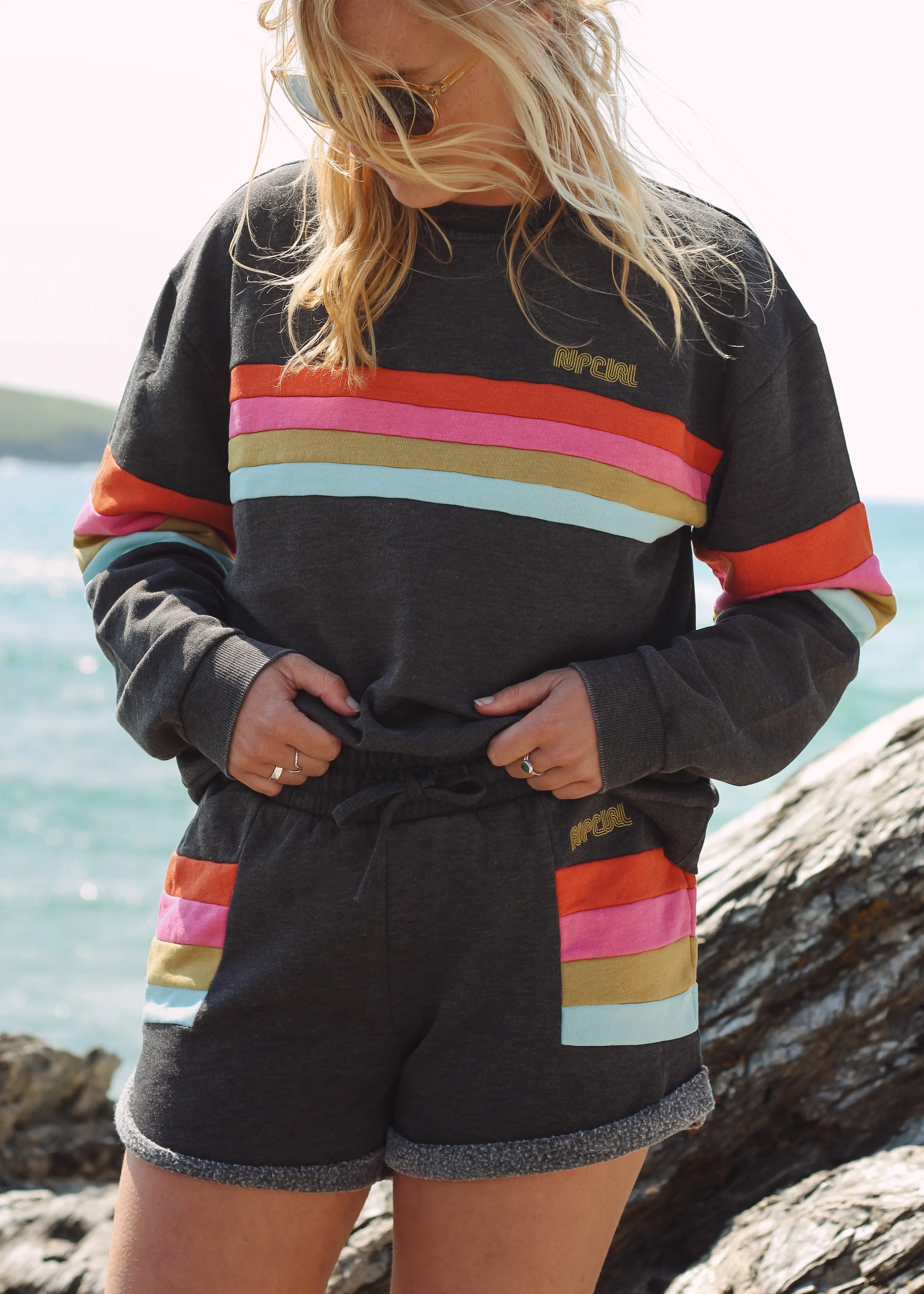 Surf Revival Panelled Sweatshirt