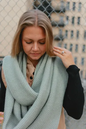 The Winslow Blanket Scarf - Dusty Sage