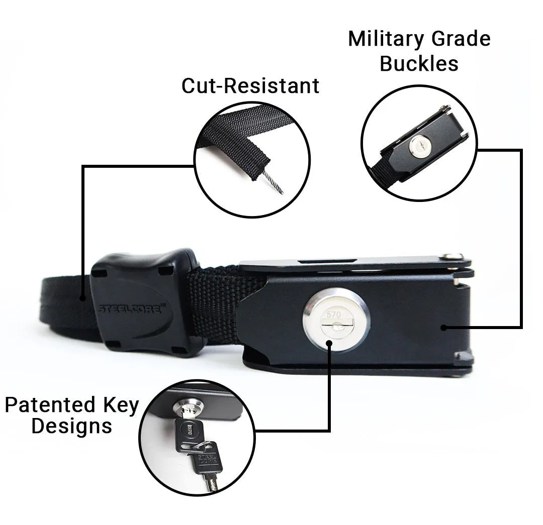 Tie Down Straps - Steelcore Lockable Security Straps