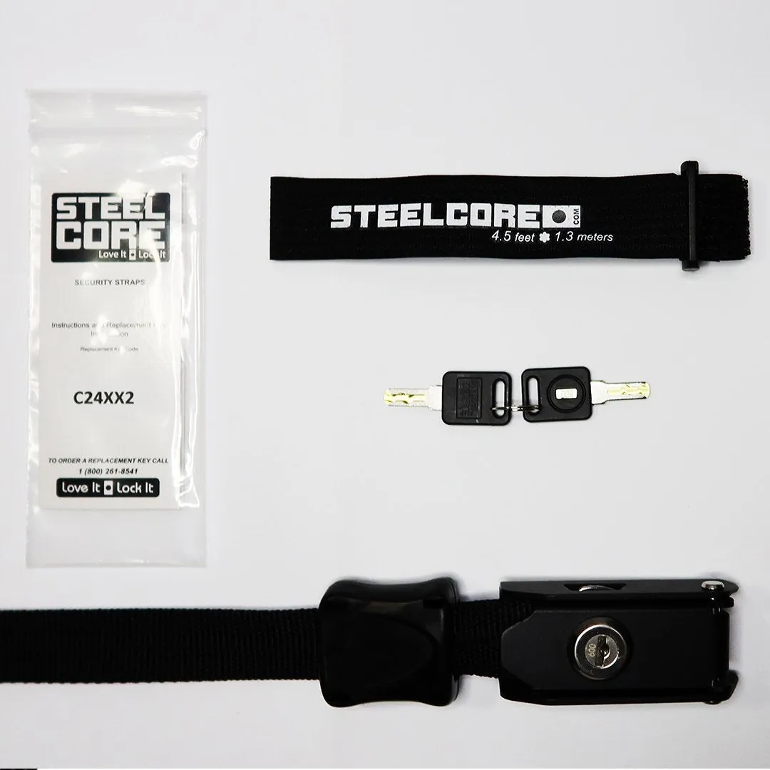 Tie Down Straps - Steelcore Lockable Security Straps