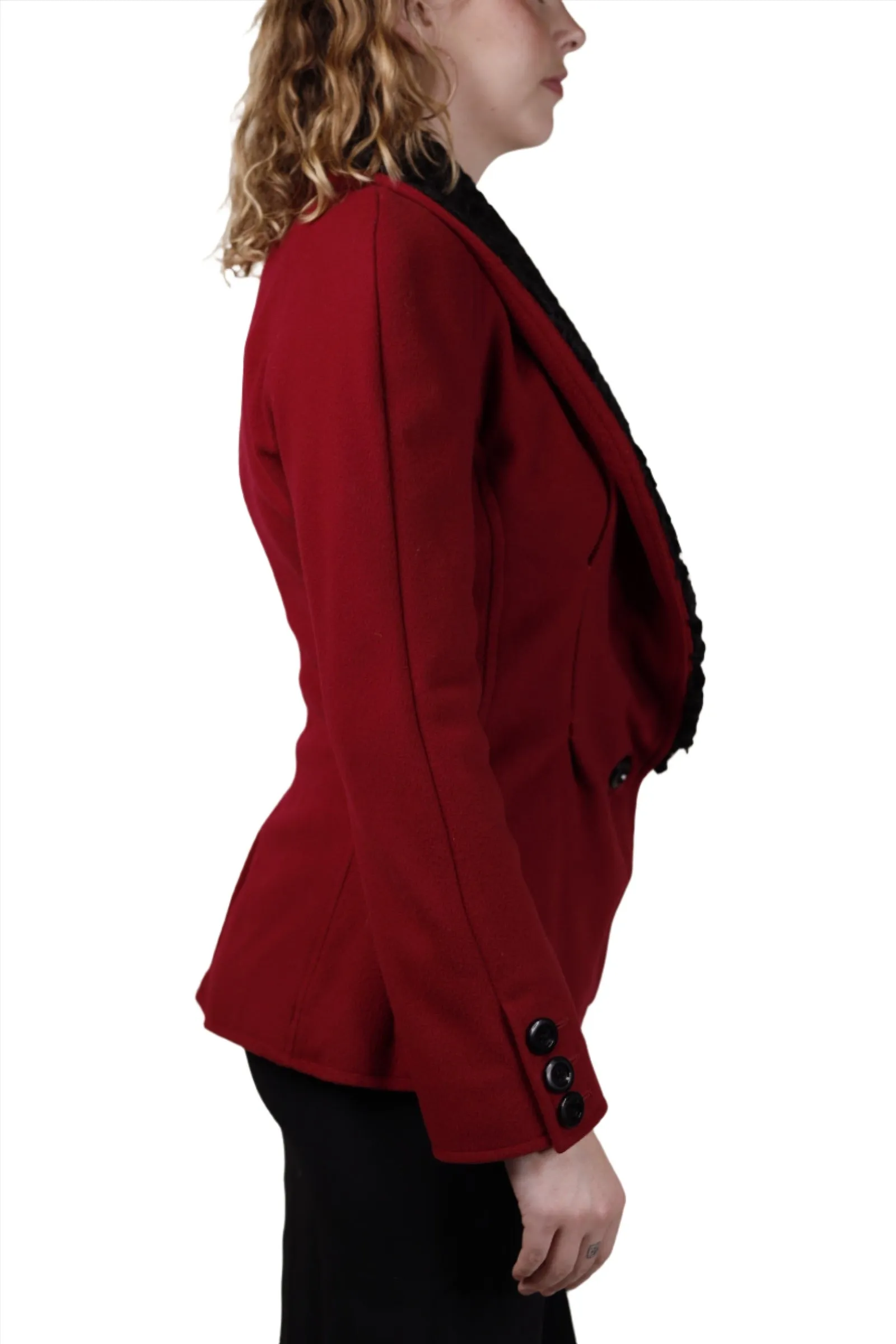 Valentino, Red Wool Jacket 1980s