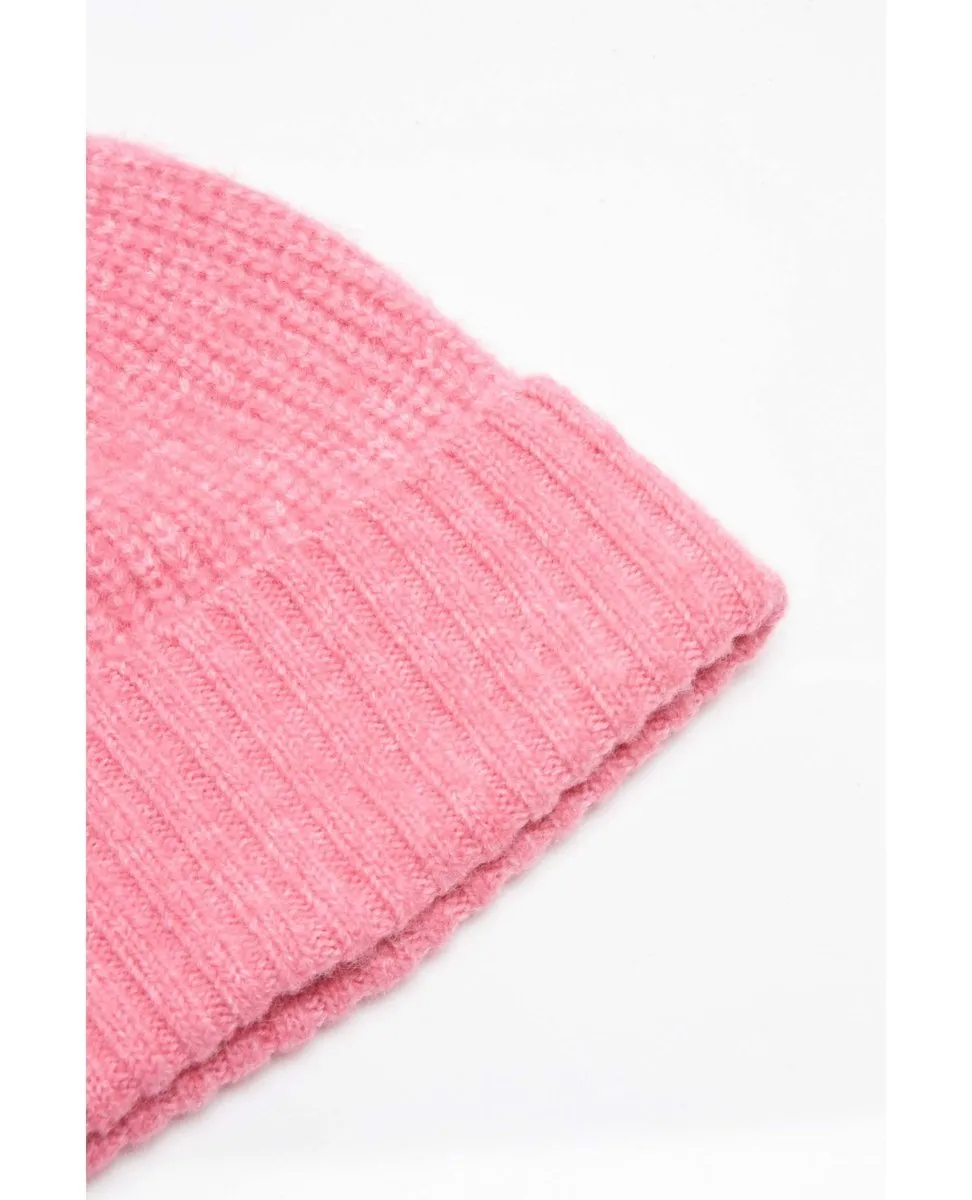 Winnie Waffle Cuff Beanie French Rose