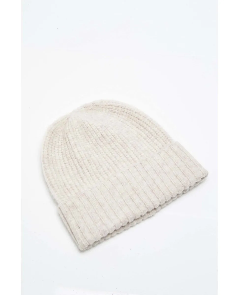 Winnie Waffle Cuff Beanie Oat