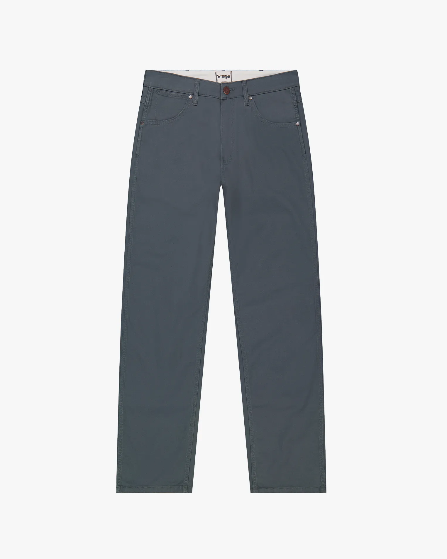 Wrangler Frontier Relaxed Straight Mens Cotton Twill Trousers - Turbulence