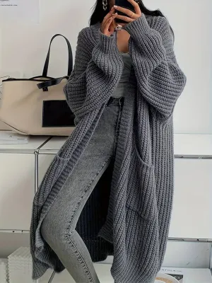 Wren - Drop Shoulder Long Length Cardigan