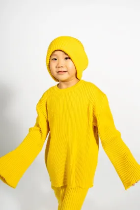 YELLOW MERINO KNIT JUMPER